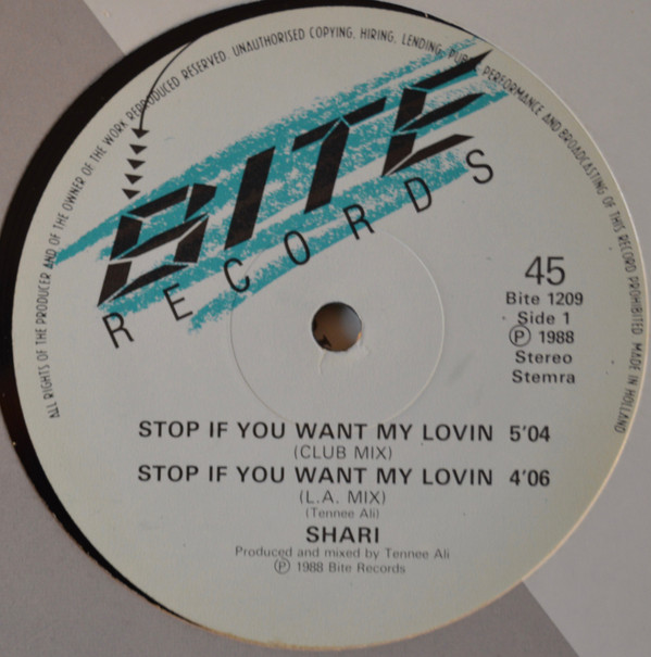 Shari - Stop If You Want My Lovin'