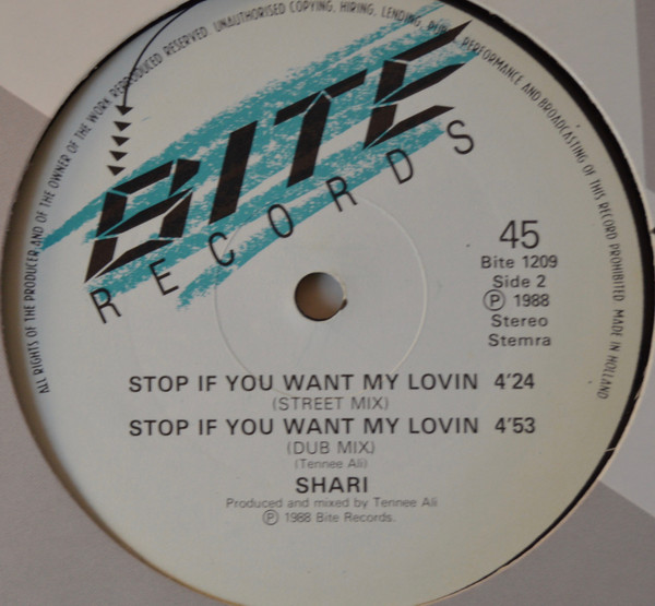 Shari - Stop If You Want My Lovin' - Imagen 2
