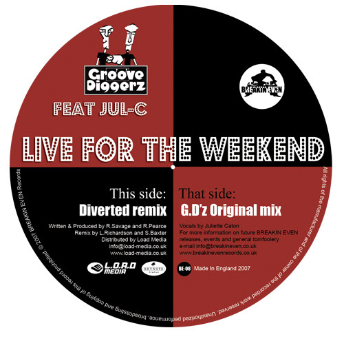 Groove Diggerz Featuring Jul-C – Live For The Weekend