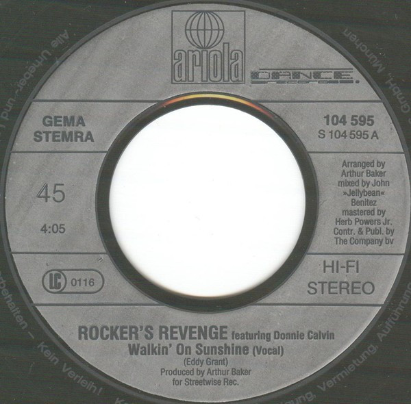 Rockers Revenge - Walkin' On Sunshine - Imagen 2